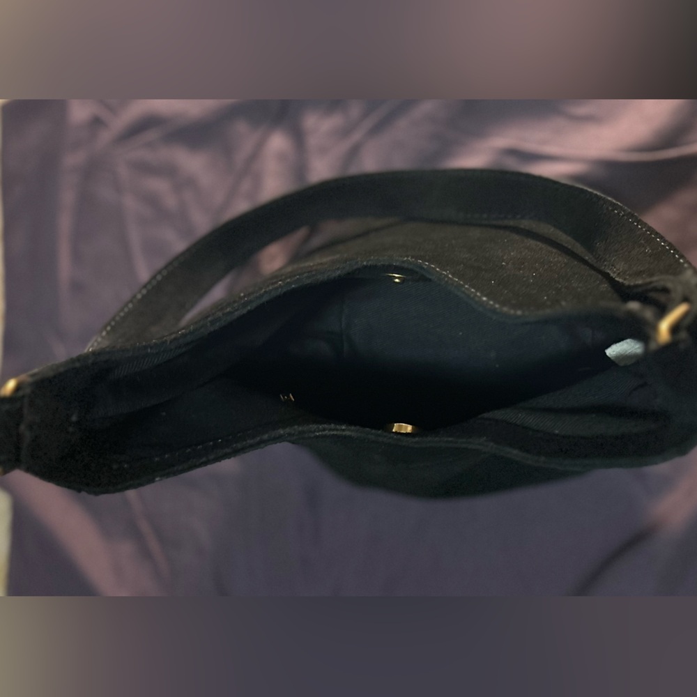 John Galt black suede handbag - Picture 3 of 3